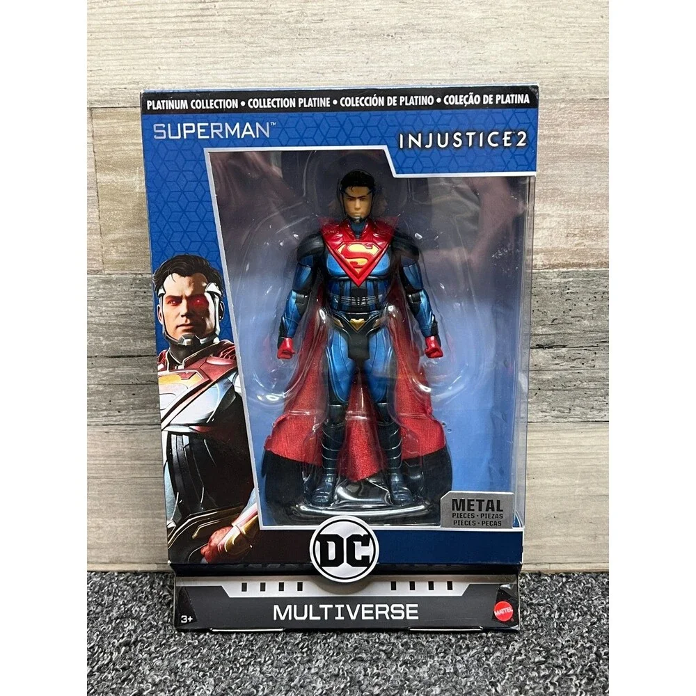 SUPERMAN DC Multiverse Injustice 2 Metal Platinum Collection NIB Mattel